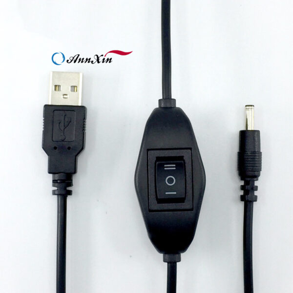 1.8M Noir Blanc Eu Plug Dimmable Switch Cable (4)