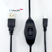 1.8M Noir Blanc Eu Plug Dimmable Switch Cable (5)