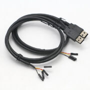 1m cp2102 usb rs232 к uart ttl кабельный модуль 4 контакт 4p se , кабельный провод 4 штифт ftdi чип с b vcc gnd (1)