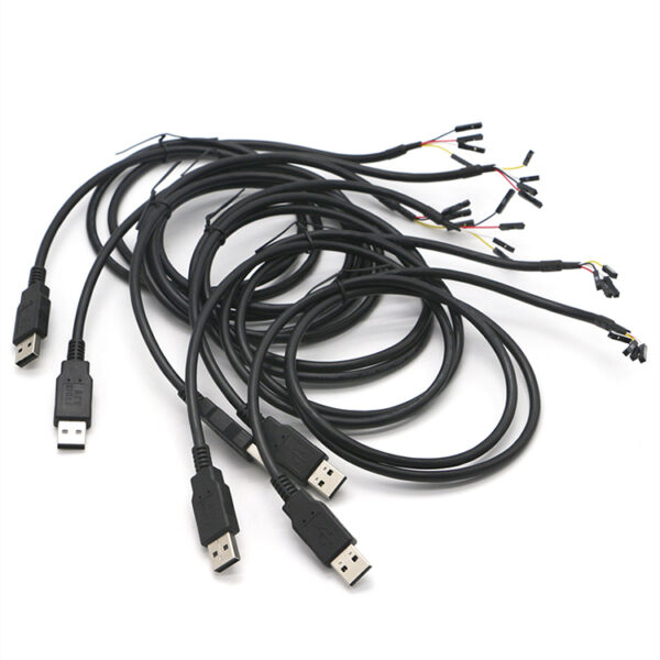 1M CP2102 Usb RS232 To Uart TTL Cable Module 4 pin 4p se , cavo metallico 4 Chip FTDI pin con un GND VCC B (3)