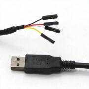 1m cp2102 usb rs232 à uart ttl module câble 4 broche 4p se , fil de câble 4 pin ftdi puce avec un gnd b vcc (4)