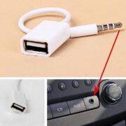 3.5Mm macho aux plug plug jack para USB 2.0 Cabo USB feminino (3)
