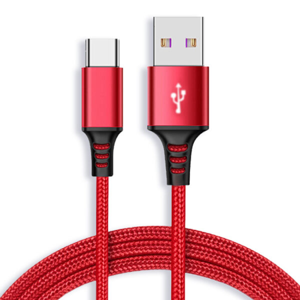 3A Fast Charging USB Type C Cable,مضفر USB-C إلى USB-A نوع C الكابلات (1)