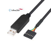 FTDI USB 转 TTL 串行 5V 适配器电缆，带 6 针 0.1 inch Pitch 母插座接头 (3)