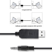 Ftdi Usb Rs232 到 Trs 3.5 毫米音频杰克伽利略串行程序控制台电缆 (1)