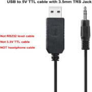 Ftdi USB Rs232 إلى Trs 3.5mm جاك الصوت غاليليو المسلسل برنامج وحدة التحكم كابل (3)