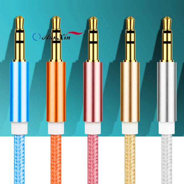 High Quality 3.5mm Stereo Jack Aux Audio Cable Male to Male for Car Headphone (5)