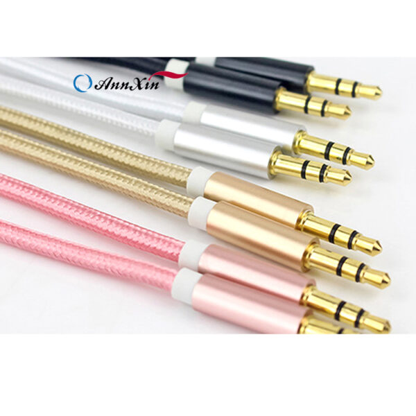 High Quality 3.5mm Stereo Jack Aux Audio Cable Male to Male for Car Headphone (6)