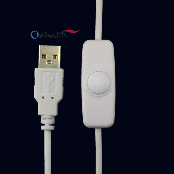 Лампа переключатель Кабель резина , Лампа USB Кабель Разъем 1.5M Переключатель (2)