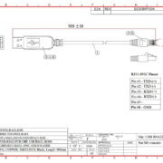 Usb ft230x resistente al agua 2.0 Un Rs485 Uart Ttl a Rs232 Rj11 Conector Pvc Convertidor Puerto serie Cable negro de PVC (2)