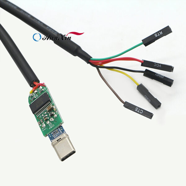 UART-USBCP2102ケーブル , USB-TTL UART FT232モジュールケーブル, USB C - TTL コンソール ケーブル (1)