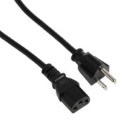 10 Cable de alimentación de computadora estándar Ft (5)