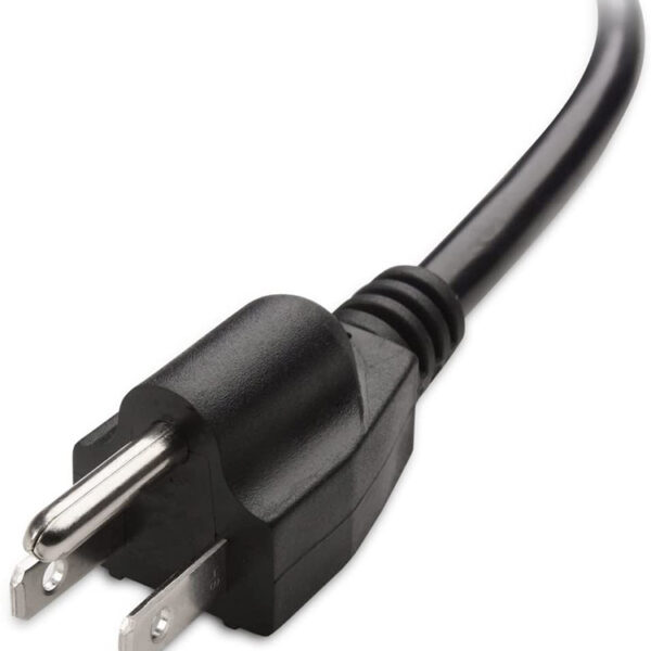16 AWG Heavy Duty 3 Prong Computer Monitor Power Cord in 10 フィート (NEMA 5-15P to IEC C13) (1)