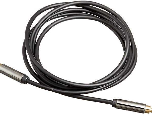 3.5 mm 公对公立体声音频电缆, 2 脚, 0.6 米 (1)