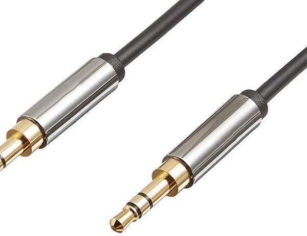 3.5 mm 公对公立体声音频电缆, 2 脚, 0.6 米 (4)