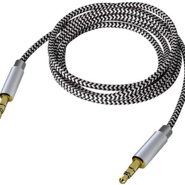 3.5mm Stereo Audio Cable Extension Male to Male Nylon Braided (1)