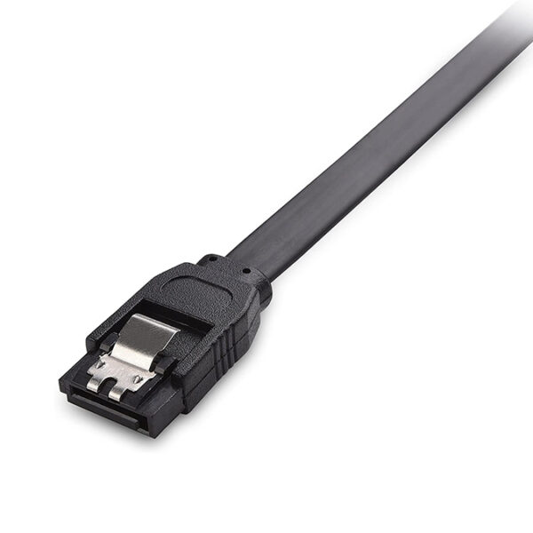 90 Grado ángulo recto SATA III 6.0 Gbps SATA Cable (SATA 3 Cable) negro – 18 Pulgadas (4)