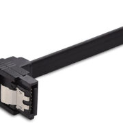 90 度直角萨塔 III 6.0 英镑 SATA 电缆 (萨塔 3 电缆) 黑 – 18 英寸 (7)