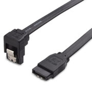 90 度直角萨塔 III 6.0 英镑 SATA 电缆 (萨塔 3 电缆) 黑 – 18 英寸 (8)