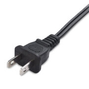 Non Polarized Power Cord, 2 Slot Power Cable (NEMA 1-15P to IEC C7) 10 フィート (3)