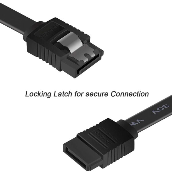 萨塔电缆三, 3 包装 SATA 电缆 III 6Gbps 直型硬盘 SDD 数据线 (2)