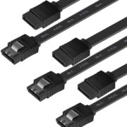 Кабель SATA III, 3 Pack SATA Cable III 6Gbps Straight HDD SDD Data Cable (5)