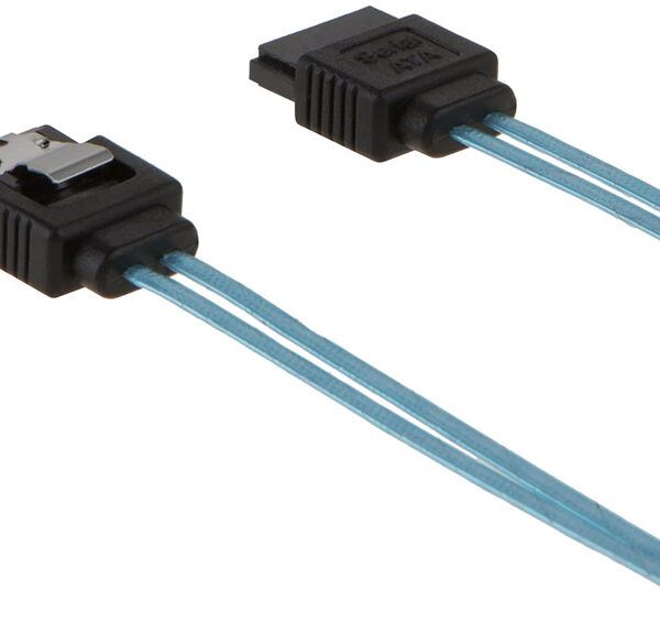 SATA III Cable, 18-pulgada SATA III 6.0 Gbps 7pin Female Straight to Straight Angle Female (4)