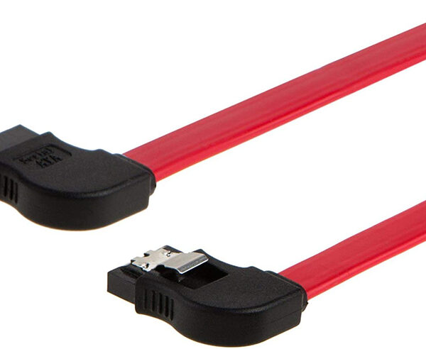 SATA III Cable, 18-inch SATA III 6.0 Gbps Left Angle 7pin Female to Left Angle Female Data Cable