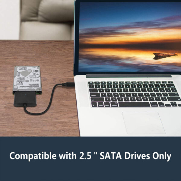 SATA에서 USB-C 케이블까지, USB-C to SATA III Hard Driver Adapter Compatible for 2.5 인치 HDD 및 SSD (6)