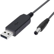USB to DC Convert Cable 5V to 12V Voltage Step-Up Cable 5.52.1mm DC Male 1M (1)