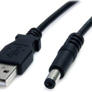 USB to Type M Barrel 5V DC Power Cable – Power cable – USB (power only) (M) to DC jack 5.5 밀�M�미터 (M) (2)