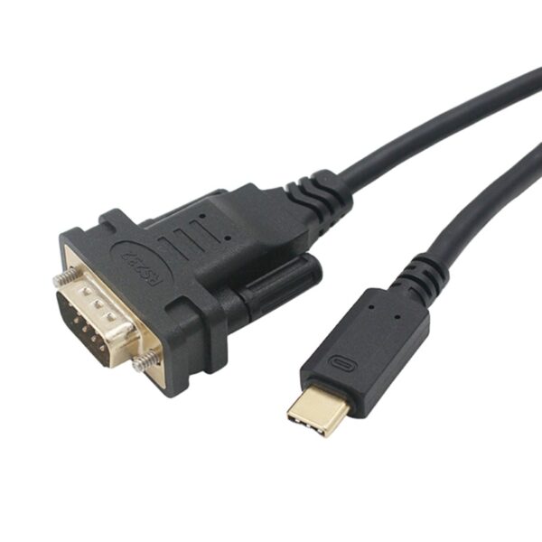 3-10cm RS232 Jack Cable USB Type C To DB9 Pin Male Serial Adapter FTDI Cable (3)