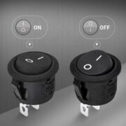 ANNXIN Wholesale 2 Pin Switch On Off Round Toggle Switch 12V On-off Push Button Switch (4)