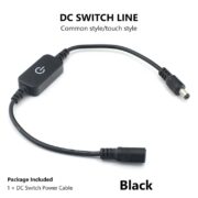 DC Male to Female Power Connector LED Strip Light Switch On Off Cable (3)