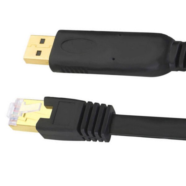 FTDI USB A 公头转 RJ45 控制台电缆，镀金 (1)