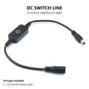 LED Strip Light DC Plug Male to Female Cable with OnOff Switch (4) – 副本