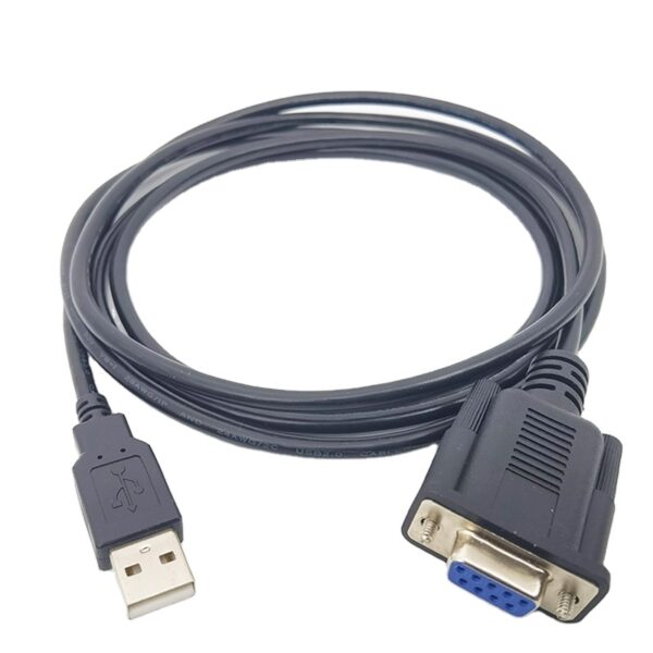 RS232 Db9 母头转 USB 2.0 母串行电缆 db9 9pin rs232 公对母延长器 Uart Ttl 串行电缆 (2)